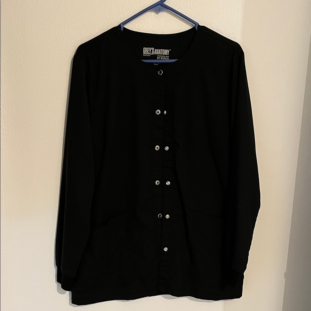 Grey's Anatomy Midnight Black Snap Jacket